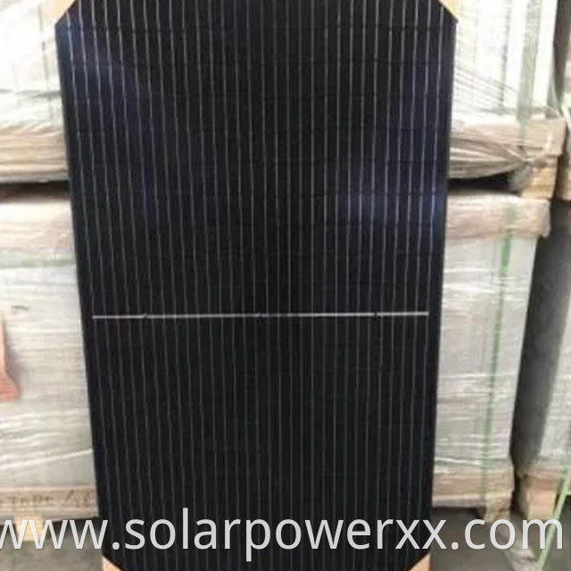 All black solar panel